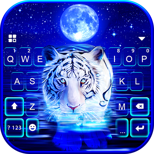 Neon Tiger 2 Tastaturhintergru