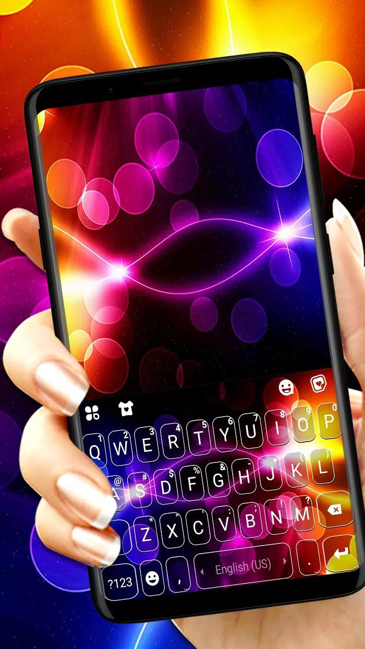 Fond de clavier Neon Transpare APK pour Android Télécharger