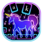 Thème de clavier Neon Unicorn icône