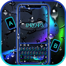 Neon Water Drops Keyboard Them APK