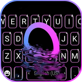 Fundo do Teclado Neon Water Loop ícone