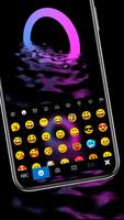 Fundo do Teclado Neon Water Loop imagem de tela 2