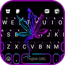 الكيبورد Neon Weed Black APK
