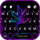 الكيبورد Neon Weed Black أيقونة