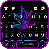 Teclado Neon Weed Black ícone
