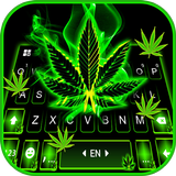 Neon Weed Smoke 主题键盘 APK