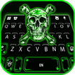 خلفية الكيبورد Neon Weed Skull