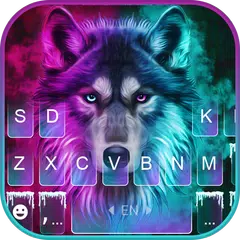 download Neon Wolf New Tastiera APK