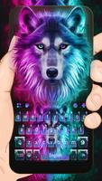 Teclado Neon Wolf New Cartaz