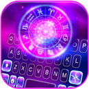 الكيبورد Neon Zodiac Galaxy APK