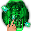 Neon Lion Keyboard Theme