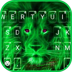 Neon Lion Tastatur-Thema APK Herunterladen