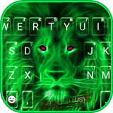 Tema de teclado Neon Lion ícone