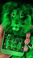 Thème de clavier Neon Lion capture d'écran 2