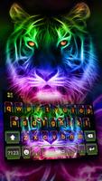 الكيبورد Neon Tiger الملصق