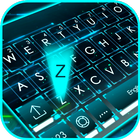 Tema Keyboard Neon 3d Tech Hol ícone