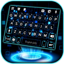 خلفية الكيبورد Neon 3D Tech Li APK