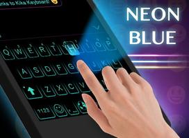 Keyboard Neon Blue screenshot 3