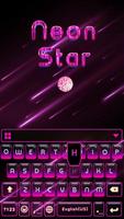 Neon Star Kika Keyboard Theme Affiche