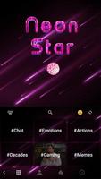Neon Star Kika Keyboard Theme screenshot 2