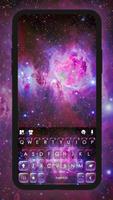 Fond de clavier Nebula Galaxy Affiche