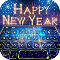 New Year Firework Keyboard Background