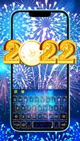 New Year Firework Teclado Poster