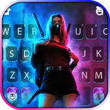 Hình nền bàn phím Ninja Cool Girl biểu tượng