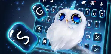 Night Unicorn Owl Tema Tastier