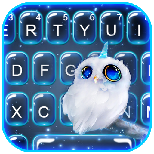 Tema Keyboard Night Unicorn Ow