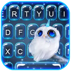 Night Unicorn Owl Keyboard The APK download
