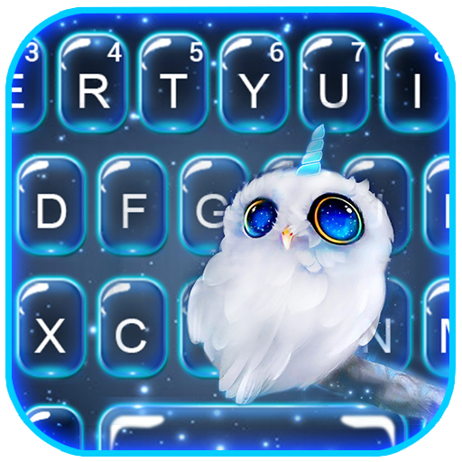 Night Unicorn Owl Tastatur-The