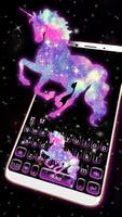 Night Galaxy Unicorn Plakat