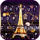 Night Romantic Paris Keyboard  icon