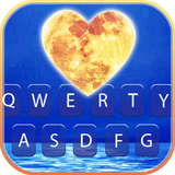 Фон клавиатуры Ocean Love Moon иконка