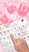 Os11 Pink Marble Keyboard Them স্ক্রিনশট 1