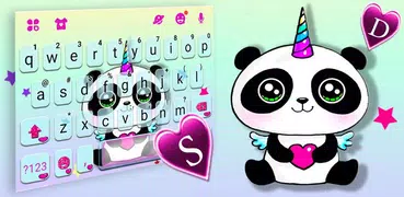 Panda Unicorn Smile Tastatur-T