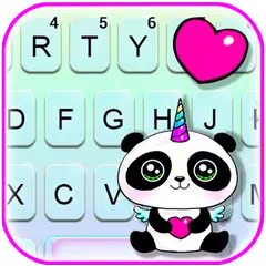 download Panda Unicorn Smile Tema Tasti APK