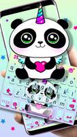 Thème de clavier Panda Unicorn Affiche