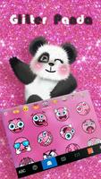 3 Schermata Tema Hot Pink Panda - Tastiera