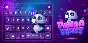 最新版、クールな Panda Night のテーマキーボード