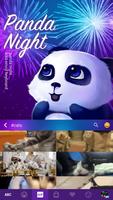 Tema Keyboard Panda Night screenshot 2