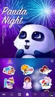 Tema Keyboard Panda Night screenshot 3