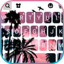 Palm Tree Sunset Fondo de tecl APK