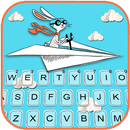 Fundo do Teclado Paper Plane APK