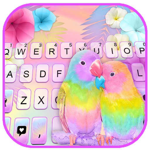 Fundo do Teclado Parrot Love