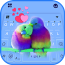 خلفية الكيبورد Parrots Love APK