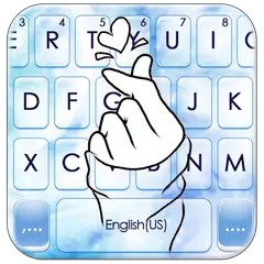 Baixar Tema Keyboard Pastel Blue Love APK