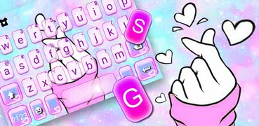 Pastel Love Tema de teclado