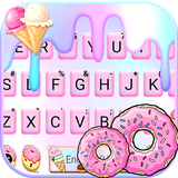 Pastel Pink Donut Keyboard The